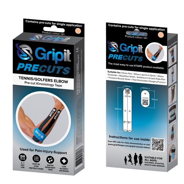 Gripit Golfers/Tennis Elbow Pre-Cuts