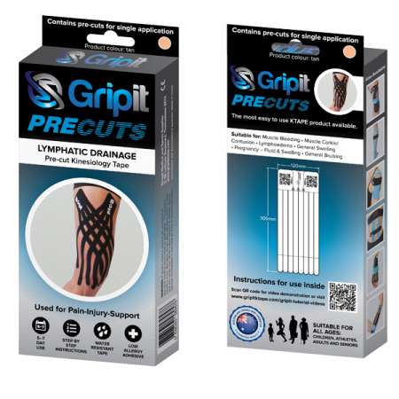 Gripit Lymphatic Drainage Pre-Cuts